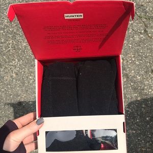 Hunter Black boot socks